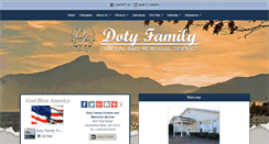 Desktop Screenshot of dotyfamilyfuneral.com